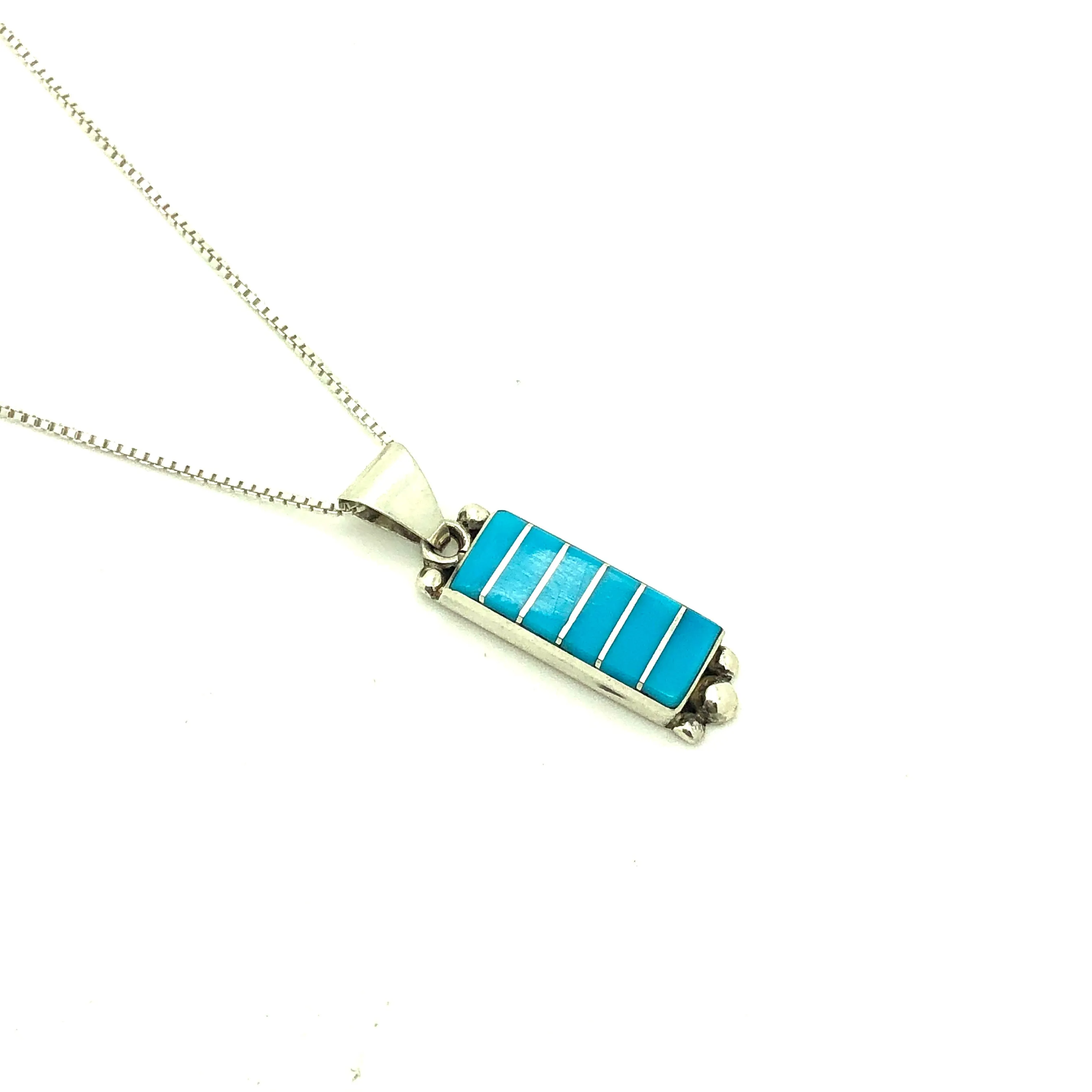 Turquoise Bar Necklace