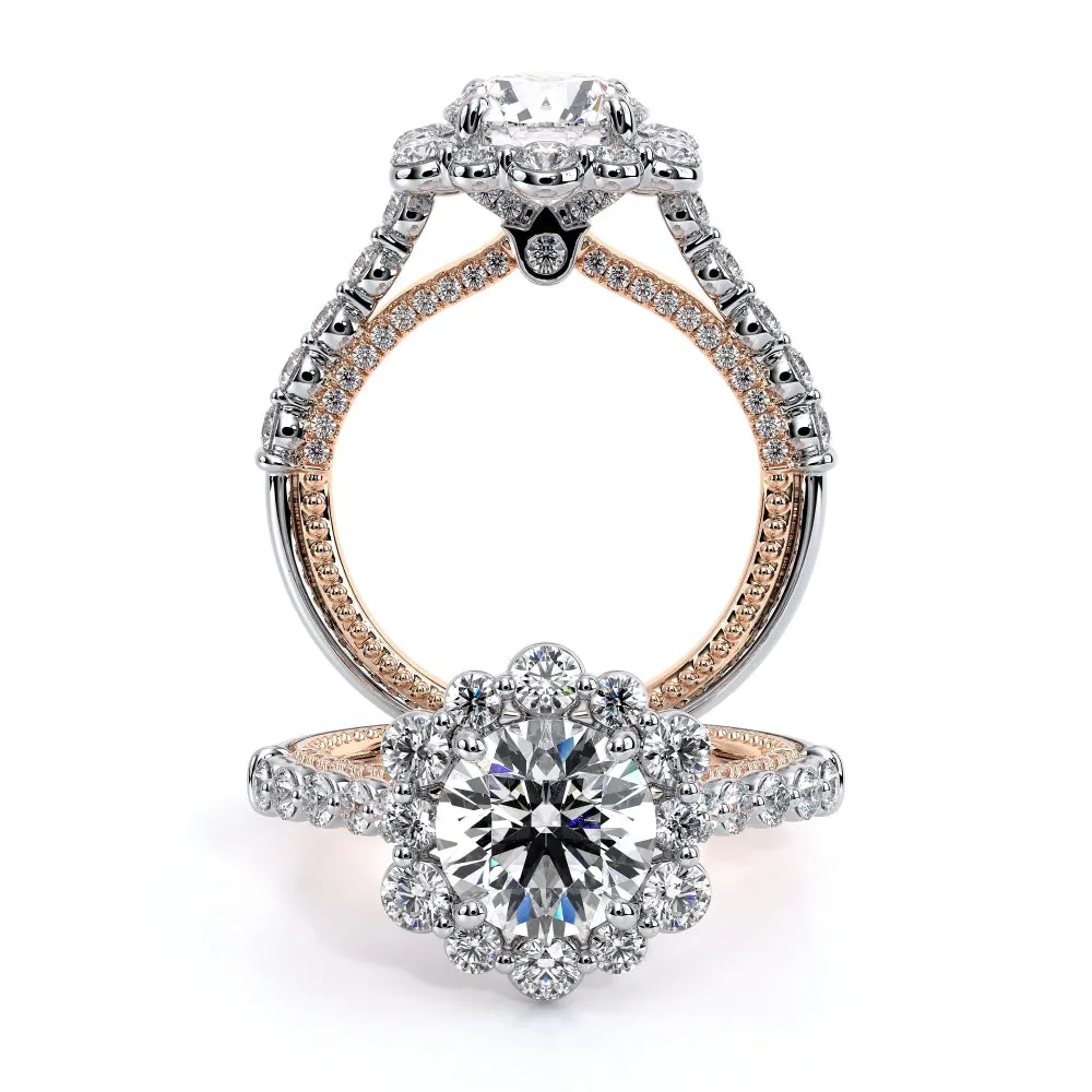 Verragio Two-Tone ctw Diamond Riviera Engagement Ring 18k